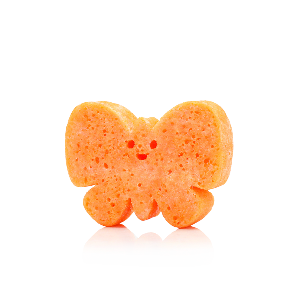Nature Animals Bella Butterfly Body Wash Infused Orange Sponge for Kids