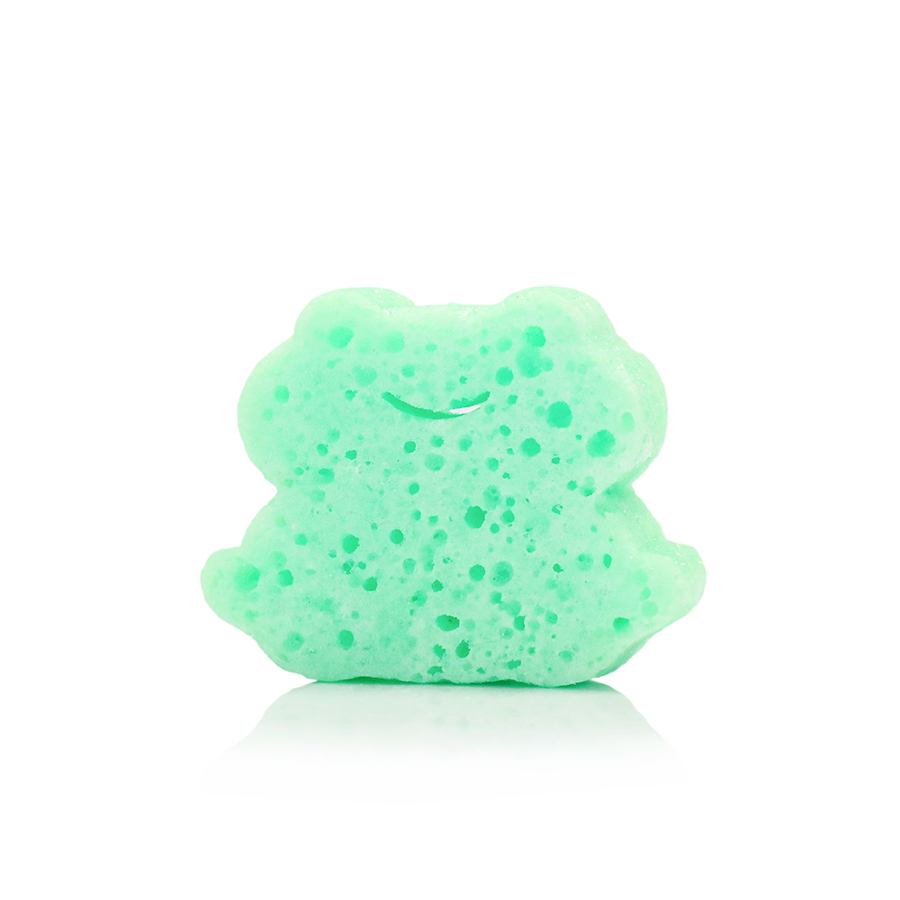 Nature Animals Freddie Frog Body Wash Infused Green Sponge for Kids