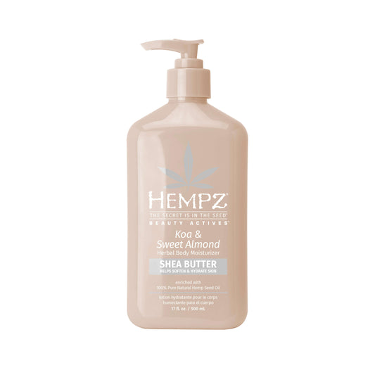Hempz Beauty Actives Koa & Sweet Almond Smoothing Herbal Body Moisturizer