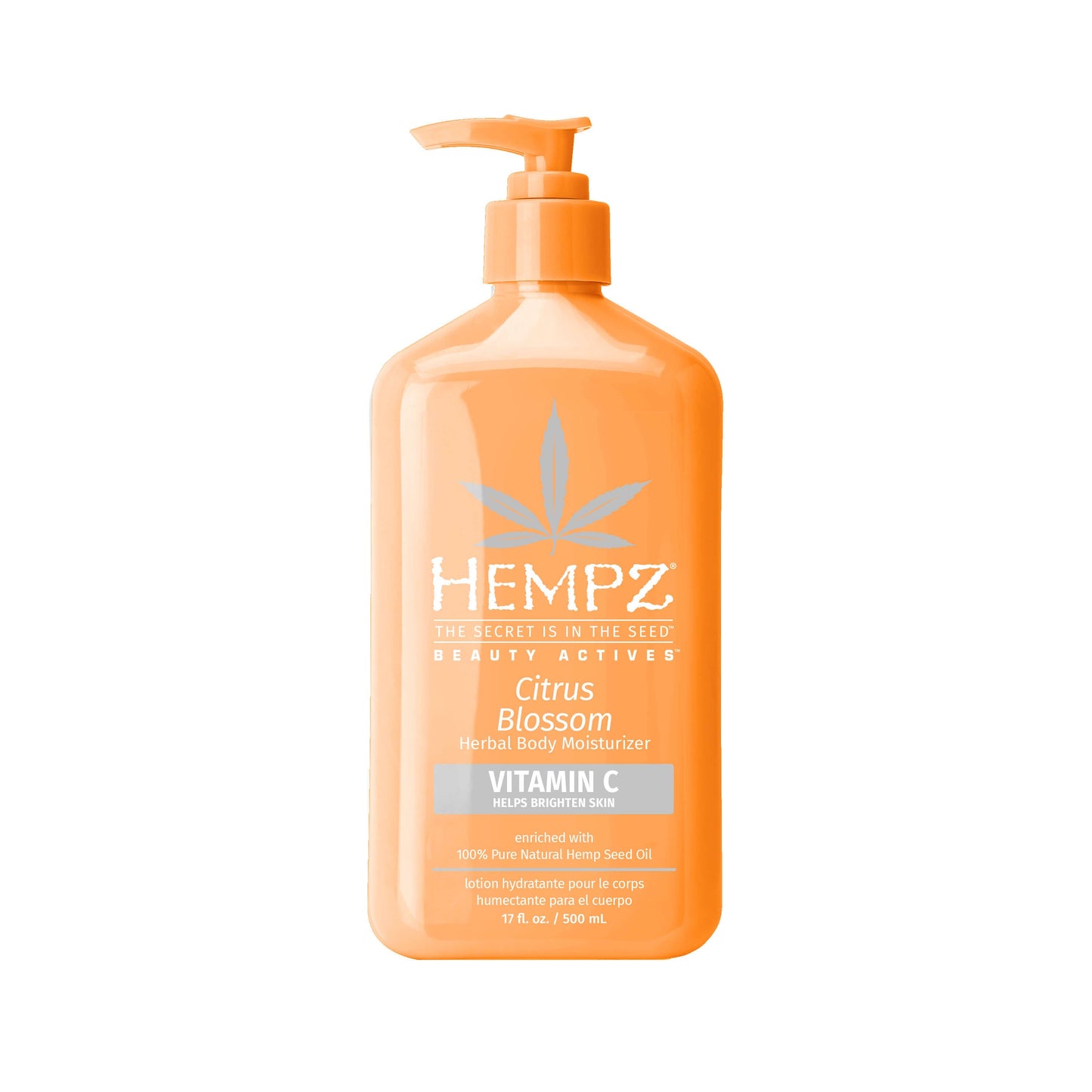 Hempz Beauty Actives Citrus Blossom Herbal Body Moisturizer with Brightening Vitamin C