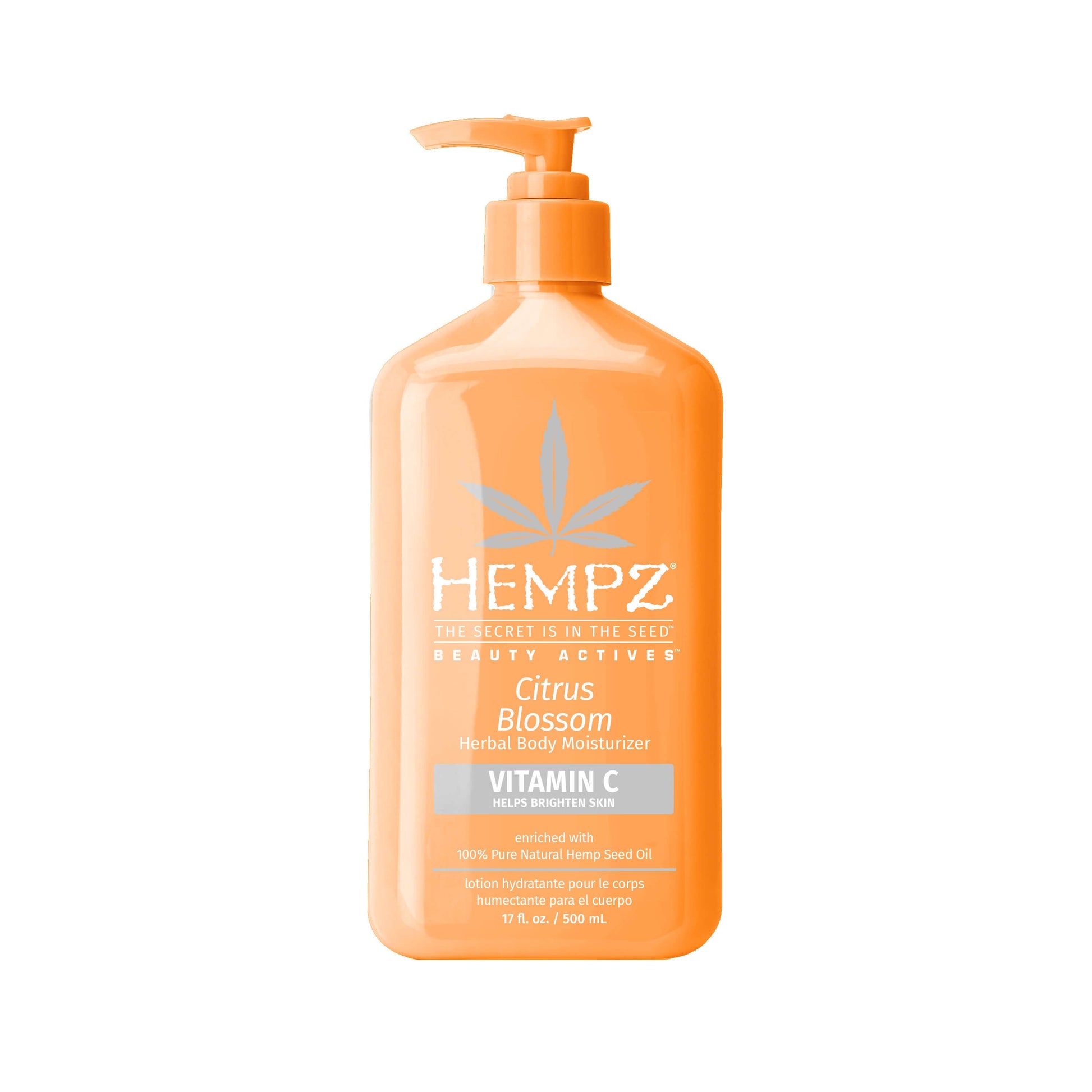 Hempz Beauty Actives Citrus Blossom Herbal Body Moisturizer with Brightening Vitamin C