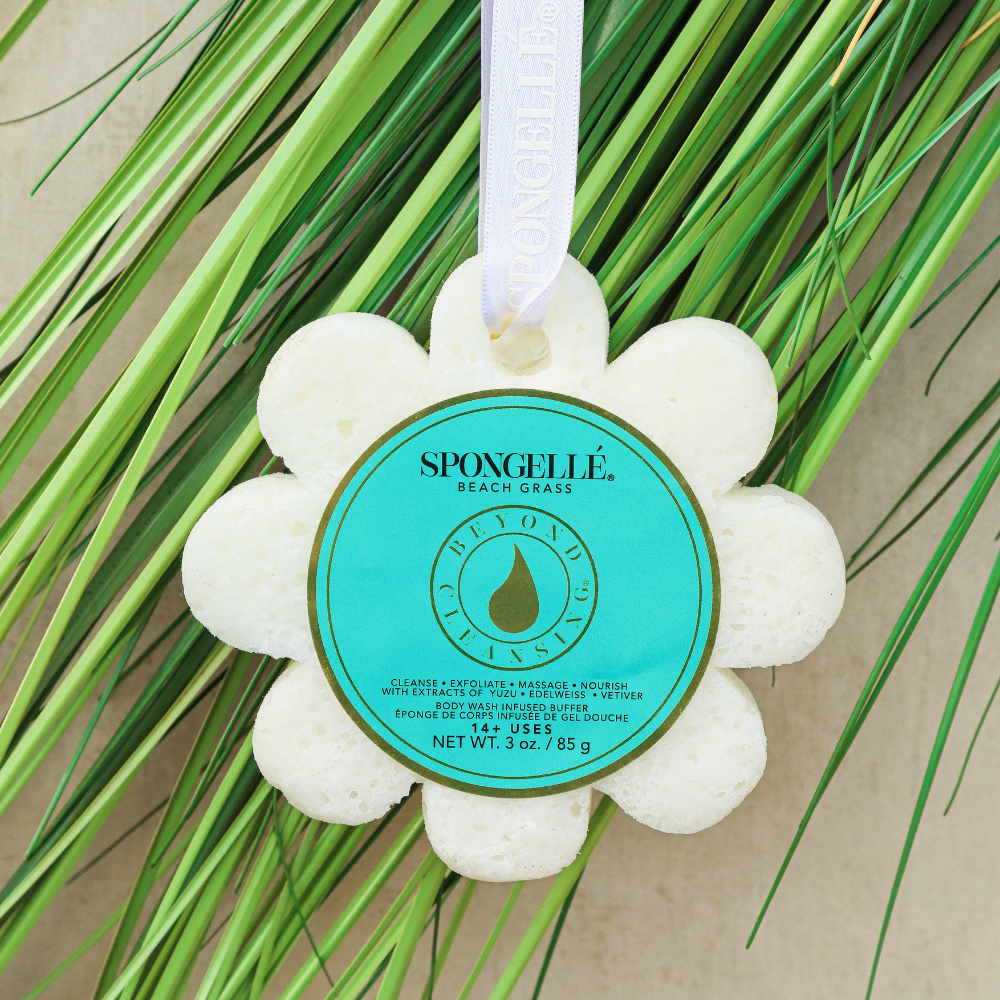 Beach Grass Wild Flower Body Buffer with White Ribbon