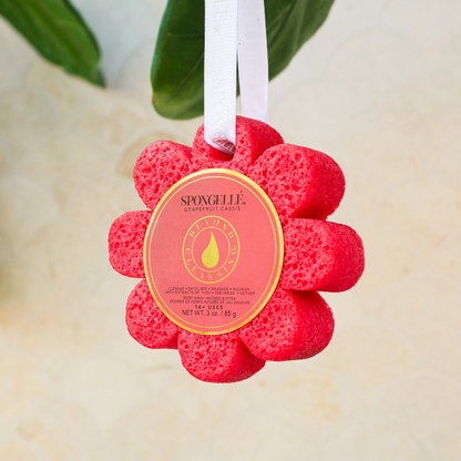 Grapefruit Cassis Wild Flower Body Buffer with White Ribbon