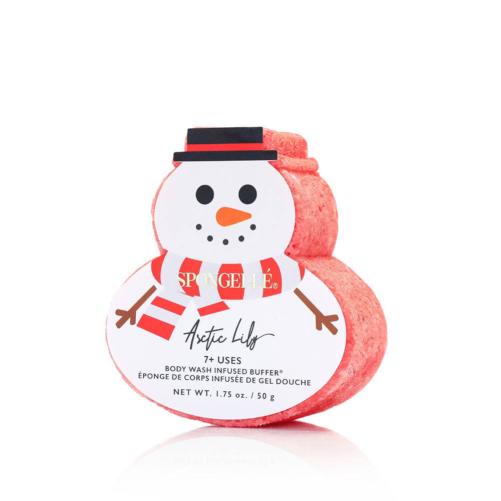 Holiday Snowman Body Wash Infused Buffer Arctic Lily