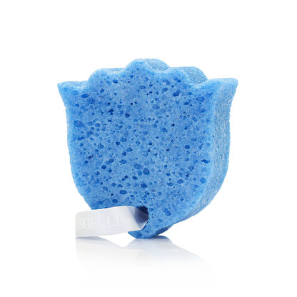 Florentine Iris Les Fleurs Body Wash Infused Buffer Blue Sponge