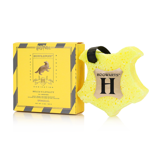 Hufflepuff Harry Potter Body Wash Infused Buffer Yellow Sponge