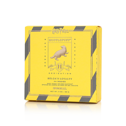 Hufflepuff Harry Potter Body Wash Infused Buffer Yellow Sponge