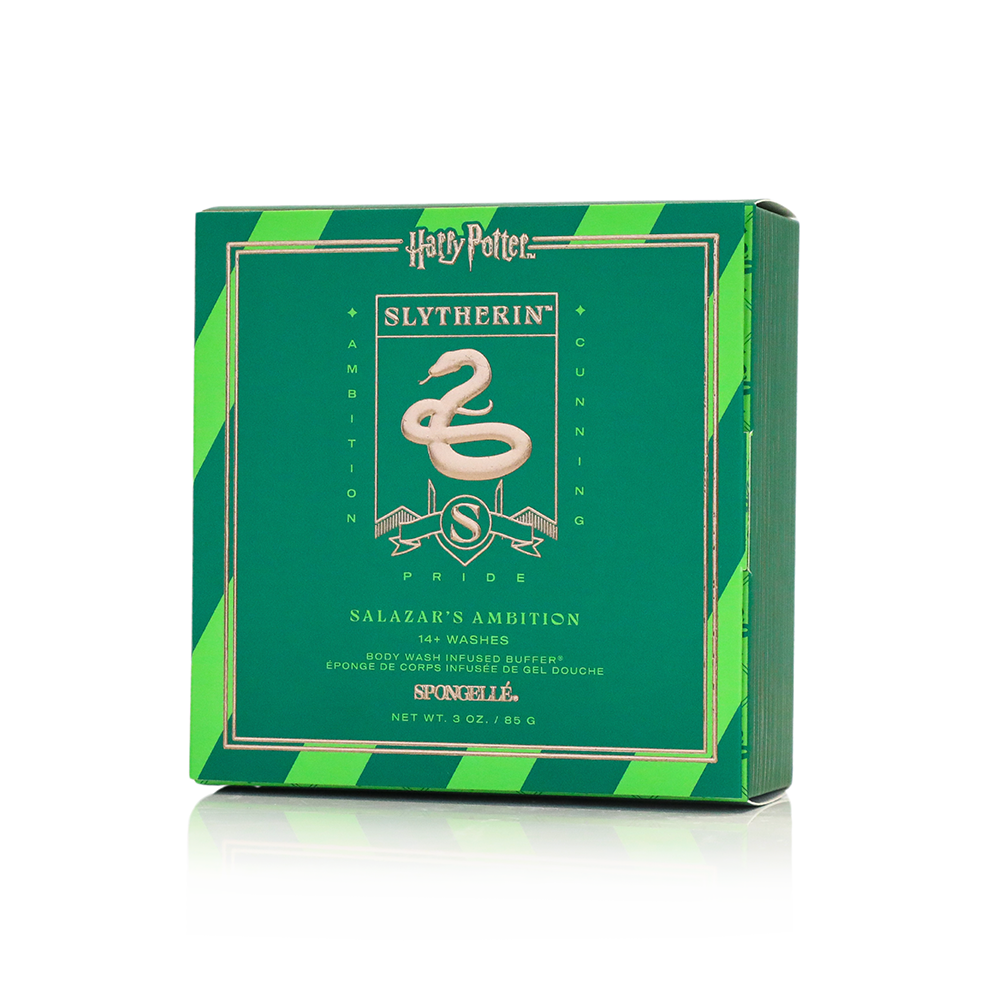 Slytherin Harry Potter Body Wash Infused Buffer Green Sponge