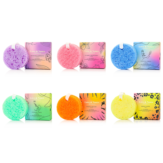 Love & Notes Body Wash Infused Buffer Assorted Pack of 6