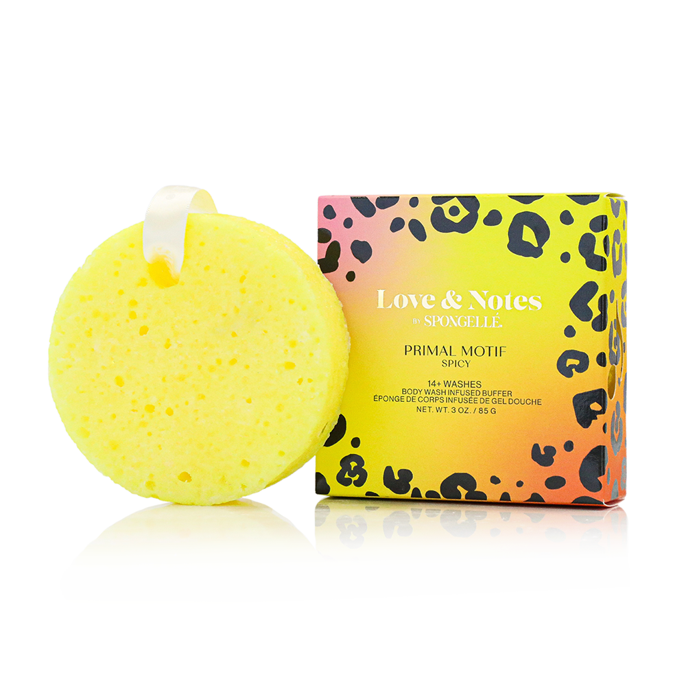Love & Notes Body Wash Infused Buffer Assorted in Spicy Primal Motif