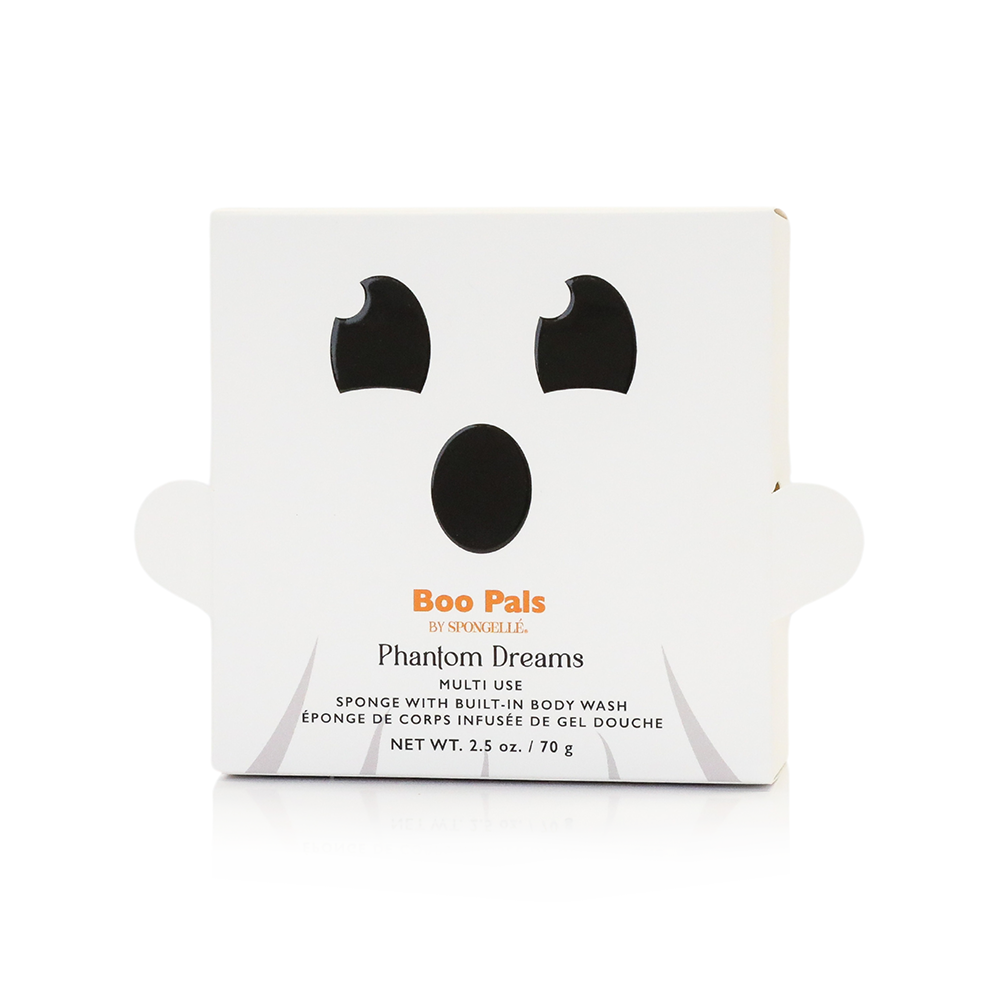 Phantom Dreams Boo Pals Body Wash Infused Buffer White Ghost Sponge