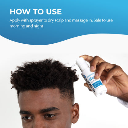 How to use. Apply with sprayer to dry scalp and massage in. Safe to use morning and night.