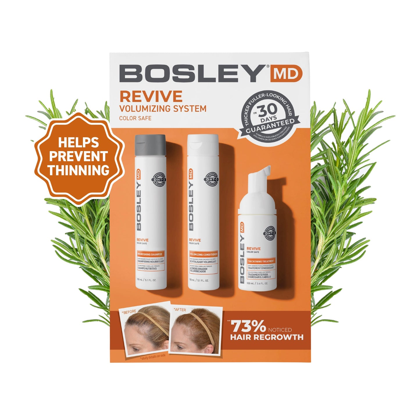 BosleyMD Revive Volumizing System Color Safe.