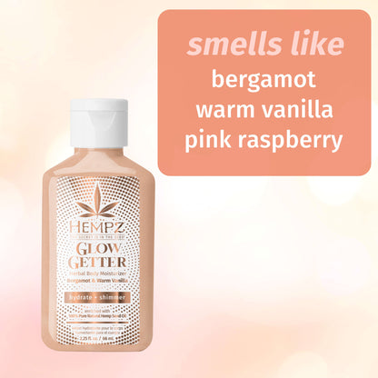 Glow Getter with A Sensual Warm Vanilla & Bergamot Scent