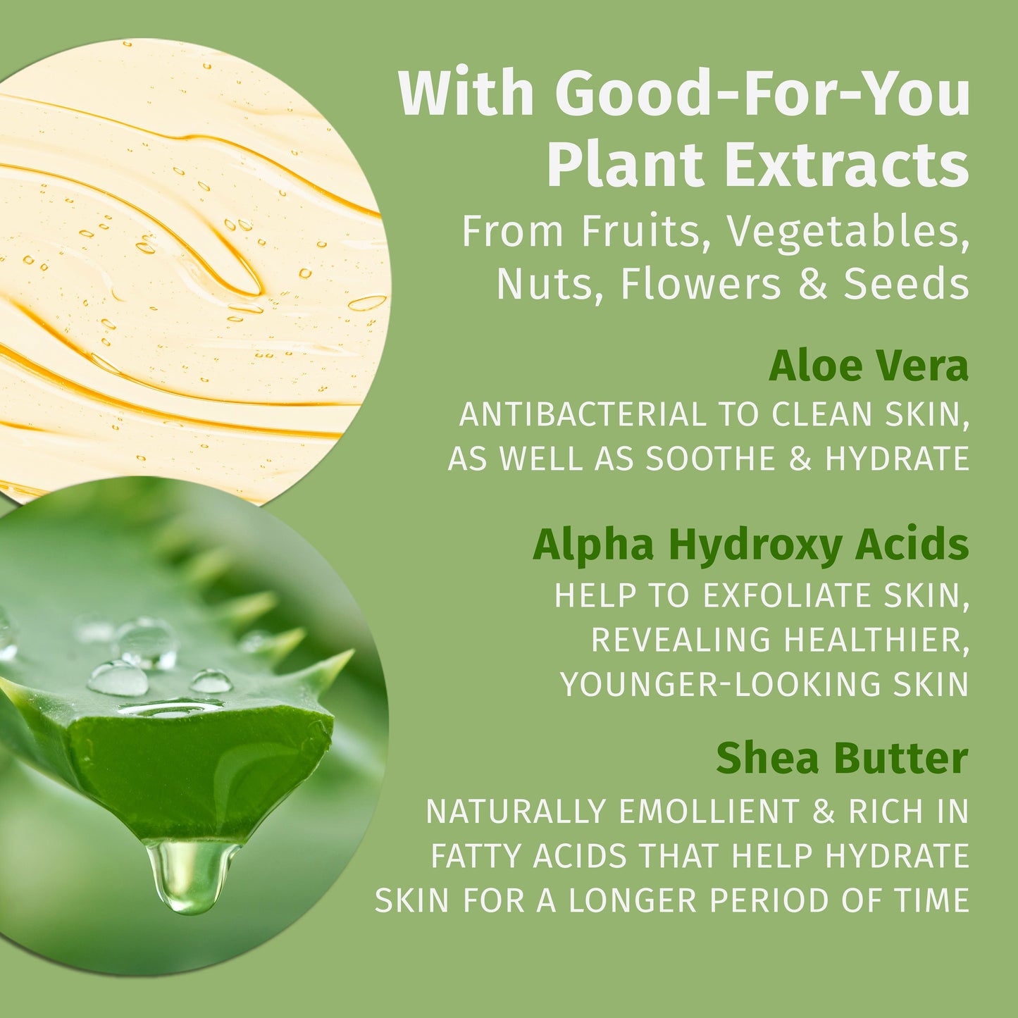 Hempz 3-in-1 Body Wash with AHA acids and aloe vera