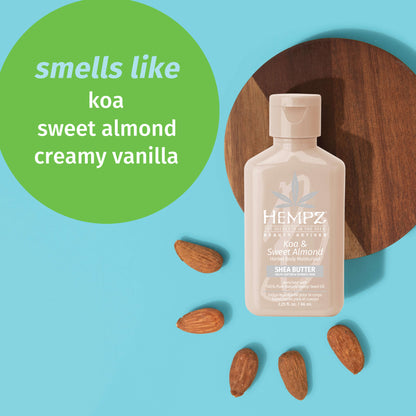 Hempz Travel-Size Koa with notes of almond and vanilla