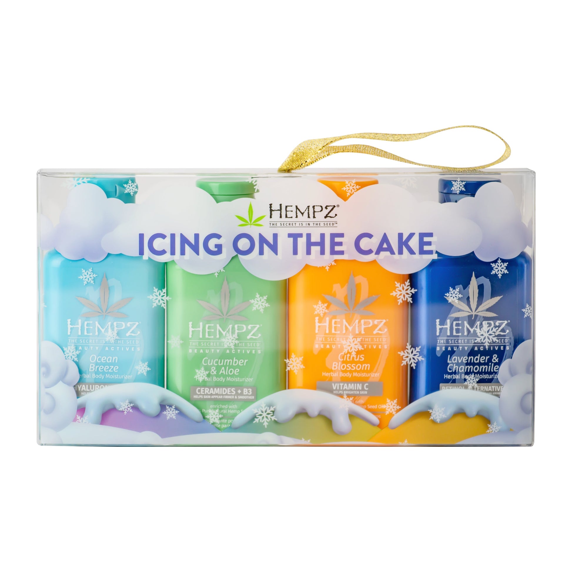 Hempz Icing on the Cake Mini Moisturizing Lotion Set for Travel and Gifts