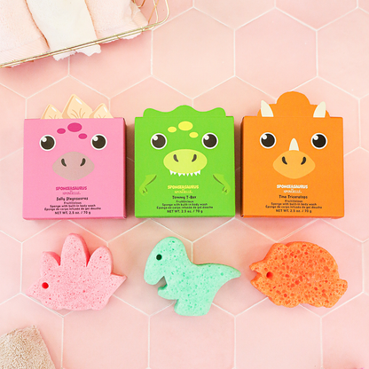 Spongeasaurus Assorted Pack of 3 Body Wash Infused Buffer