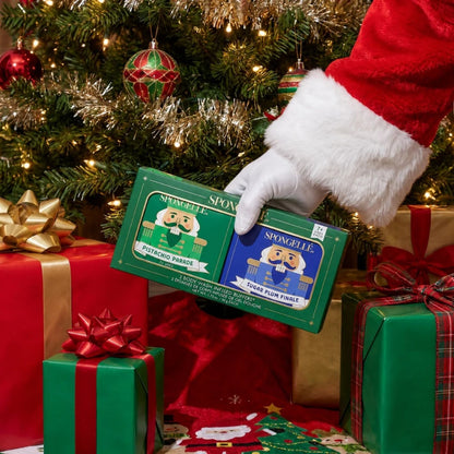 Spongellé Green Holiday Nutcracker Body Buffer Gift Set | Pistachio Parade & Sugar Plum Finale - Pre Order
