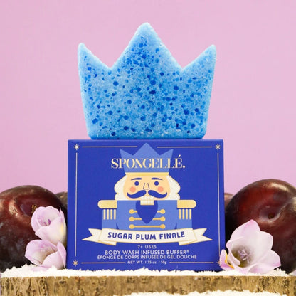 Spongellé Sugar Plum Finale Body Wash Infused Buffer | Holiday Nutcracker - Pre Order