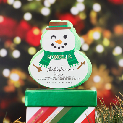 Holiday Snowman Body Wash Infused Buffer Winter Jasmine